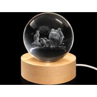 Glass ball diameter 60 mm, motif Meerkat