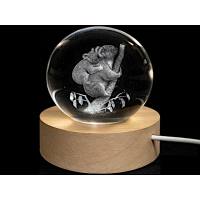 Glass ball diameter 60 mm, motif Koala