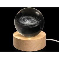 Glass ball diameter 60 mm, motif Milky Way