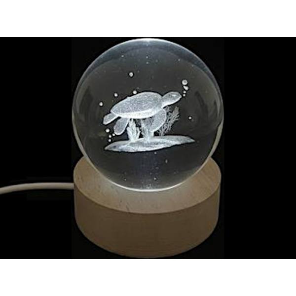 3D-Glaskugel-Wasserschildkröte