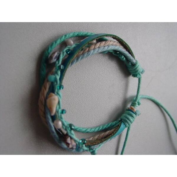 Armband Kordel, hellblau