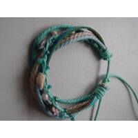 Armband Kordel, hellblau