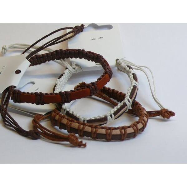 LA geflochten mit Kordel, div. Farben