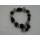 Armband, Achat, schwarz