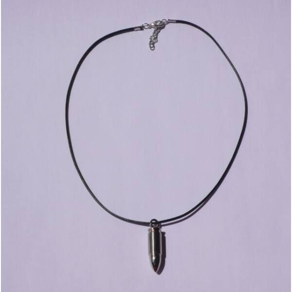 Kette, Stoffband mit Patrone Edelstahl