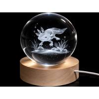 Glaskugel d=60 mm Motiv Axolotl
