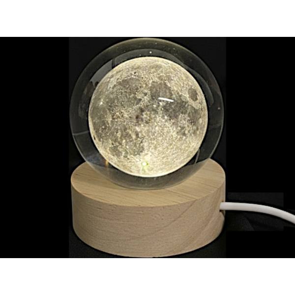 Glaskugel d=60 mm Motiv Mond