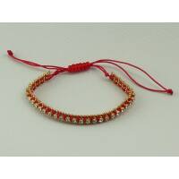Armband mit Strass, rot