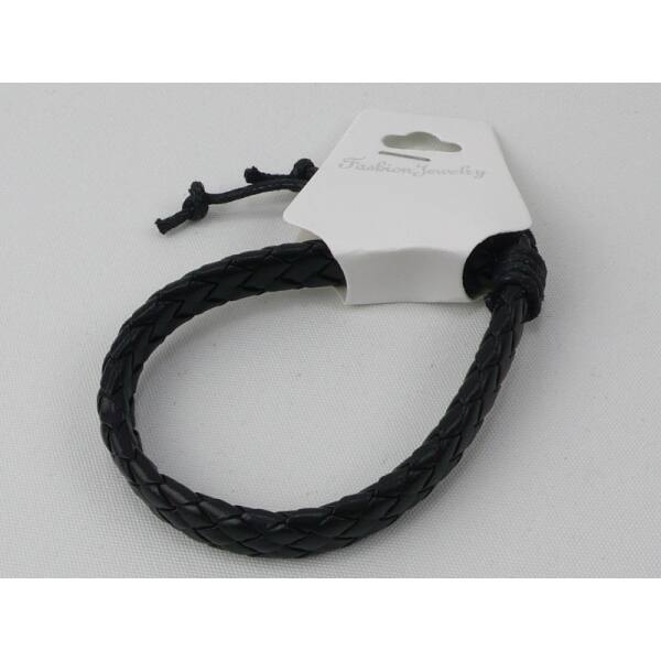 LA  flach schmal gefochten, schwarz