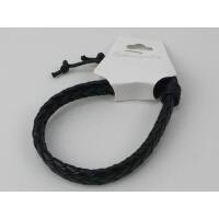 LA  flach schmal gefochten, schwarz