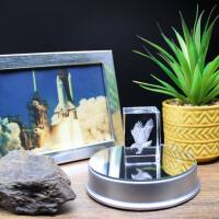 3D-Glas-Cube-Adler, versch. Größen