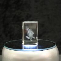 3D-Glas-Cube-Adler, versch. Größen