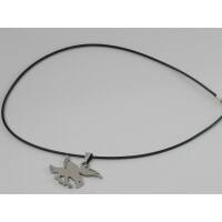 Kette Adler, Edelstahl, mit gew. Stoffband