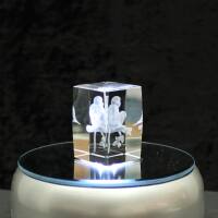 3D-Glas-Cube-Affe, versch. Größen