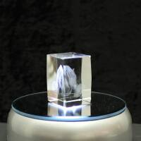 3D-Glas-Cube-betende Hände, versch. Größen