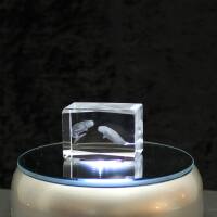 3D-Glas-Cube-Beluga, versch. Größen