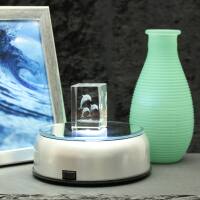 3D-Glas-Cube-3 Delphine, versch. Größen