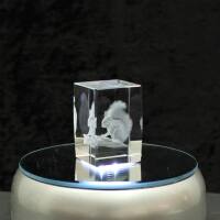 3D-Glas-Cube-Eichhörnchen, versch. Größen