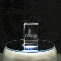 3D-Glas-Cube-Einhorn, versch. Größen