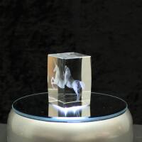 3D-Glas-Cube-Einhorn, versch. Größen