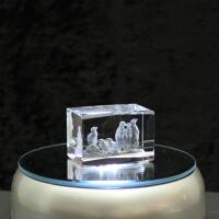 3D-Glas-Cube-Erdmännchen, versch. Größen