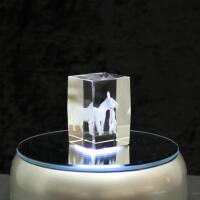 3D-Glas-Cube-Esel, versch. Größen