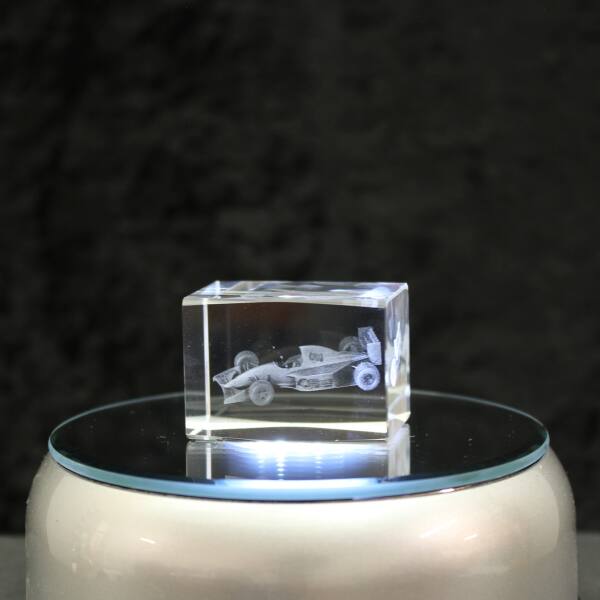 3D-Glas-Cube-Formel 1, versch. Größen