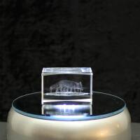 3D-Glas-Cube-Fuchs, versch. Größen