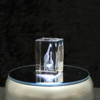 3D-Glas-Cube-2 Giraffen, versch. Größen