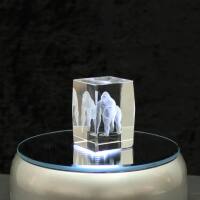 3D-Glas-Cube-Gorilla, versch. Größen