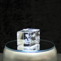 3D-Glas-Cube-Hai, versch. Größen