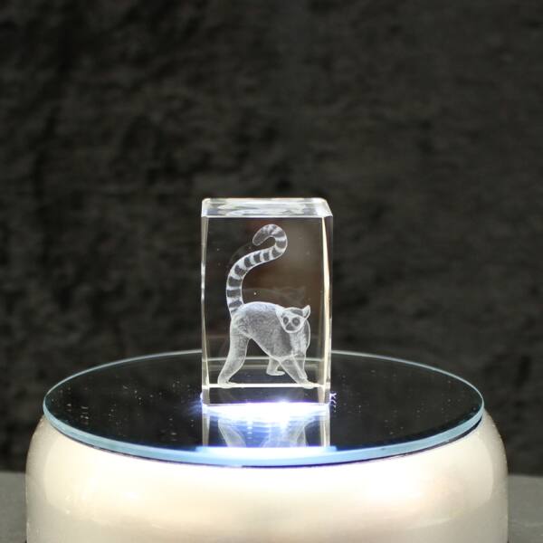 Crystal cuboid block, motif Lemur