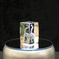 Crystal cuboid block, motif Lemur