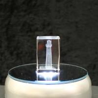 3D-Glas-Cube-Leuchtturm, versch. Größen