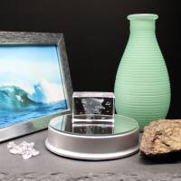 3D-Glas-Cube-Manta Rochen, versch. Größen