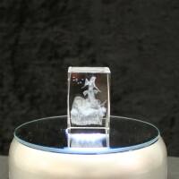 3D-Glas-Cube-Meerjungfrau, versch. Größen