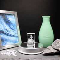 3D-Glas-Cube-Meerjungfrau, versch. Größen