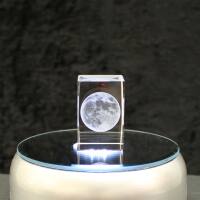 3D-Glas-Cube-Mond, versch. Größen