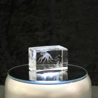 3D-Glas-Cube-Oktopuss, versch. Größen