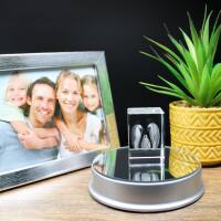 3D-Glas-Cube-Pinguine, versch. Größen