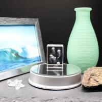 3D-Glas-Cube-Qualle, versch. Größen