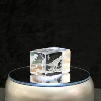 3D-Glas-Cube-T-Rex, versch. Größen