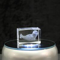 3D-Glas-Cube-Robbe, versch. Größen