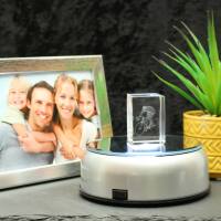 3D-Glas-Cube-Rennradfahrer, versch. Größen