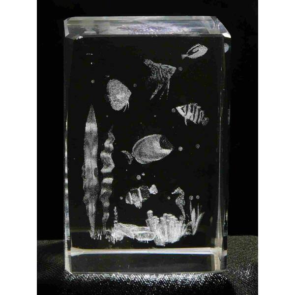 Crystal cuboid block, motif Underwater World