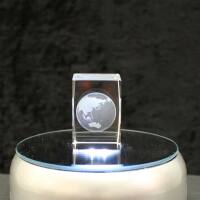 3D-Glas-Cube-Erde, versch. Größen