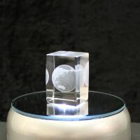 3D-Glas-Cube-Erde, versch. Größen