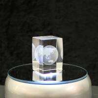 3D-Glas-Cube-Erde, versch. Größen