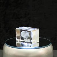 Crystal cuboid block, motif Wild Boar