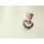 Kette Wishbottle silber-rose mit weisser Wachskordel, 50 cm